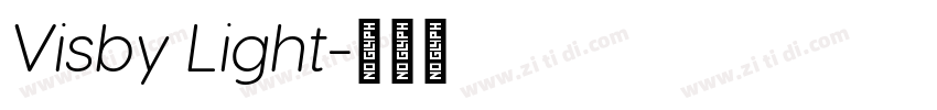Visby Light字体转换